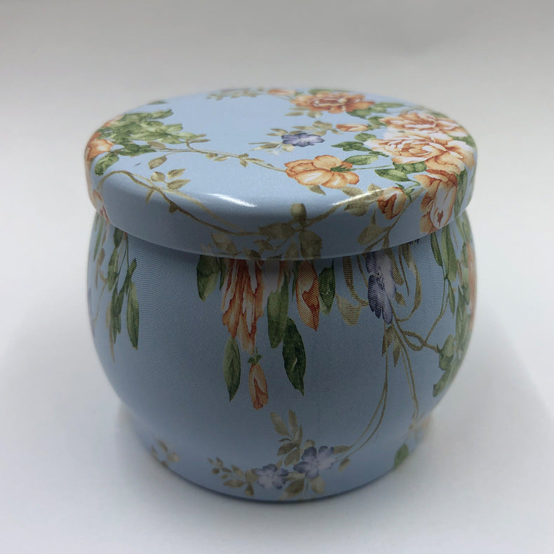 Handmade Floral Candle Set 6-Pack Soy Wax Decorative Mini Jar Candles