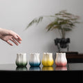 Handmade Ceramic Flower Candle Holder Tulip Design Decorative Cup