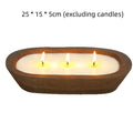 Solid Wood Scented Candle Tray Restaurant Tray