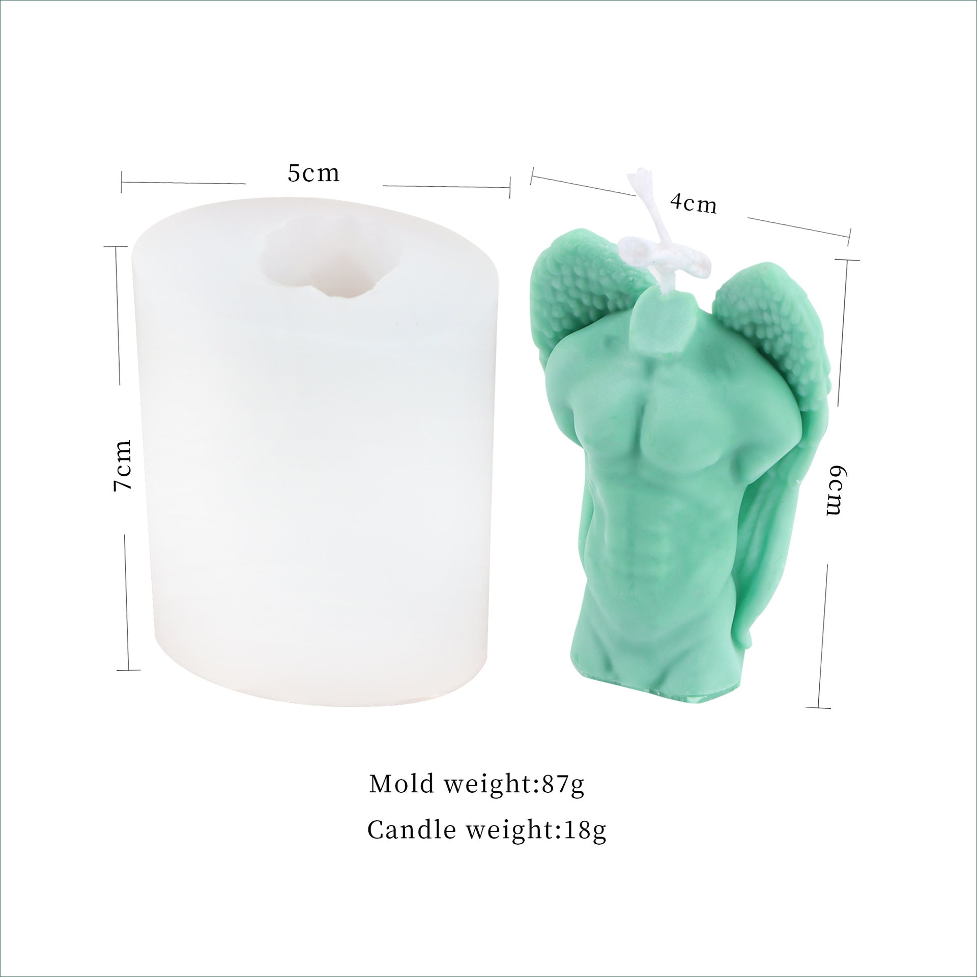 Silicone Scented Candle Mould For Men And Women