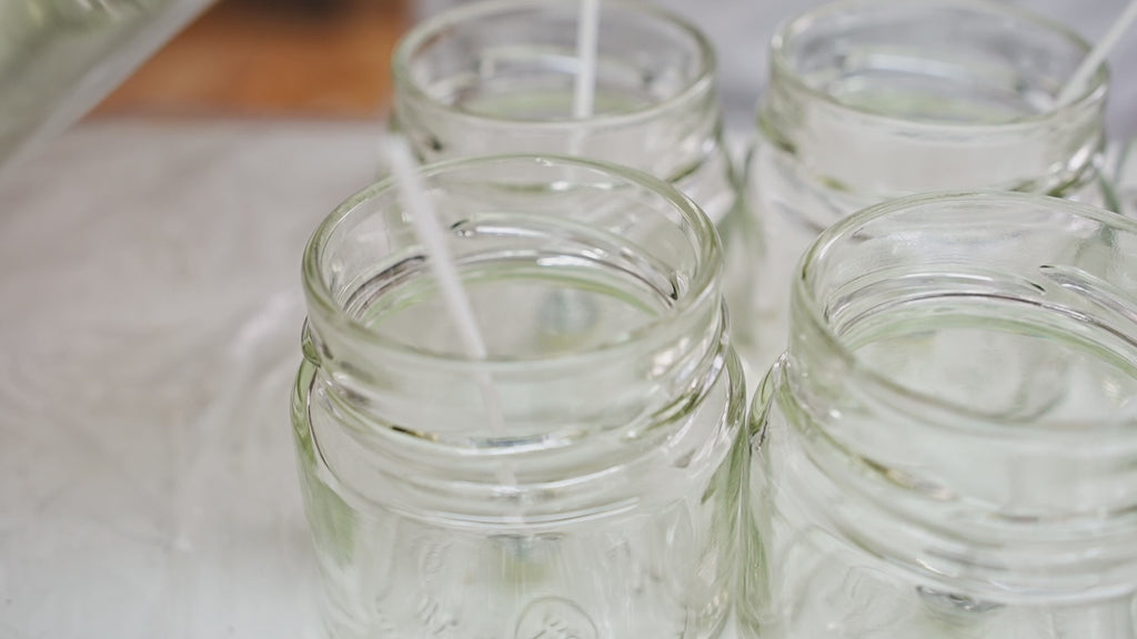 Hand-Poured 11oz Scented Candle with Frosted Glass & Wood Lid