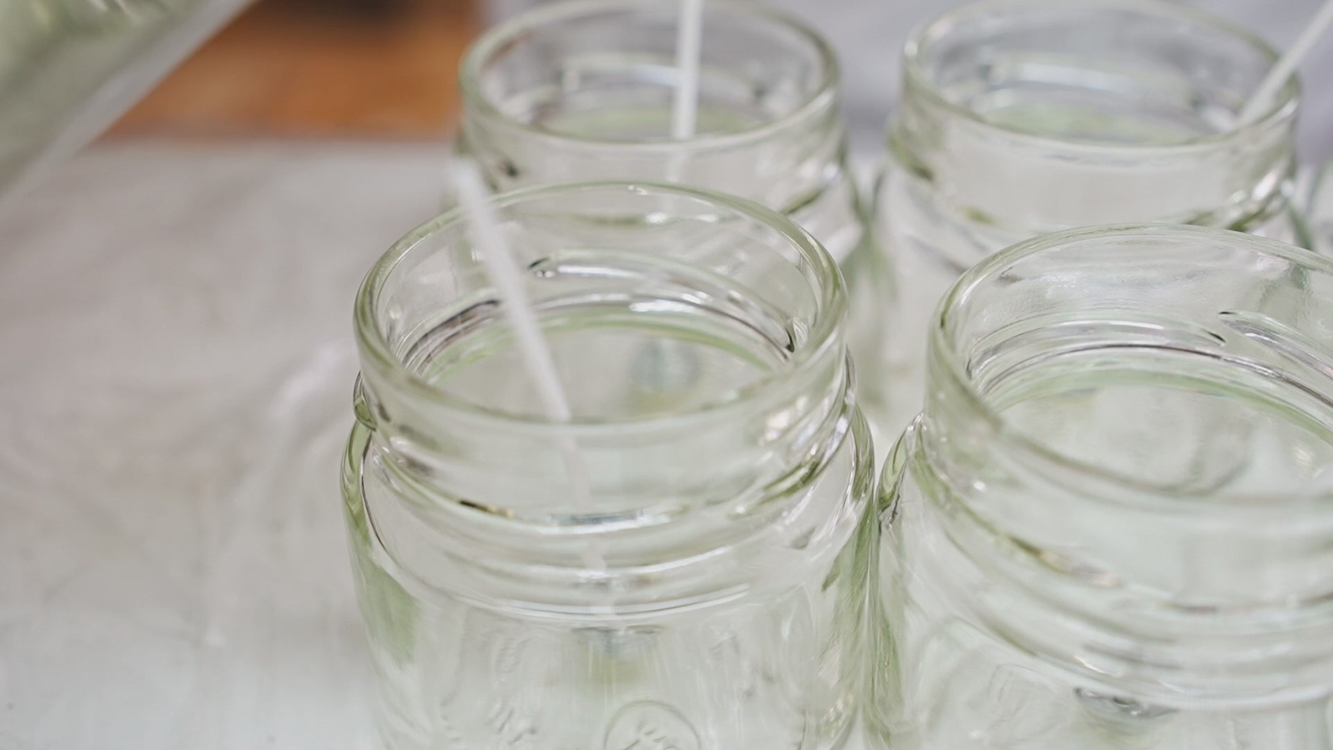 Hand-Poured 11oz Scented Candle with Frosted Glass & Wood Lid